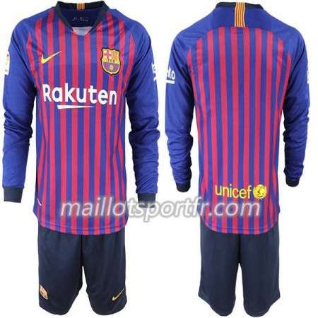 Maillot de Foot Barcelone Enfant Domicile 2018/19 ML